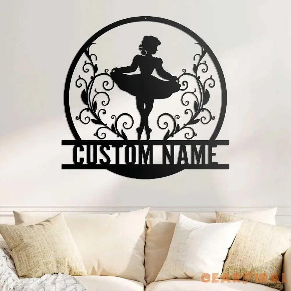 Personalized Irish Dancer Metal Wall Art With Led Lights - Irish Girl Dancing Metal Sign - Dancer Gift - Christmas Gift