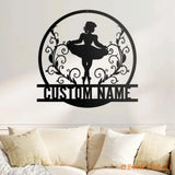 Personalized Irish Dancer Metal Wall Art With Led Lights - Irish Girl Dancing Metal Sign - Dancer Gift - Christmas Gift