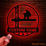 Personalized Ironworker LED Metal Sign – Custom Welder Name Sign – Unique Ironworker Wall Decor – Xmas or Birthday Gift