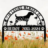 Personalized Jack Russell Memorial Stake Custom Pet Grave Marker Pet Loss Gift Sympathy Sign Remembrance Stake for Dog