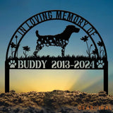 Personalized Jack Russell Memorial Stake Custom Pet Grave Marker Pet Loss Gift Sympathy Sign Remembrance Stake for Dog