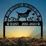 Personalized Labrador Retriever Memorial Stake | Labrador Dog Metal Sign | Pet Grave Marker | Sympathy Remembrance