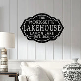 Personalized Lake House Sign Custom Lake House Metal Lake House Sign Lake Name Family Name Sign for Lake House