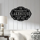 Personalized Lake House Sign Custom Lake House Metal Lake House Sign Lake Name Family Name Sign for Lake House