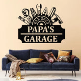 Personalized LED Workshop Sign Custom Metal Garage Sign Dad or Grandpa Gift Papa’s Workshop Wall Art Christmas Gift for