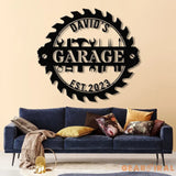 Personalized LED Workshop Sign Custom Metal Garage Sign Dad or Grandpa Gift Papa’s Workshop Wall Art Christmas Gift for