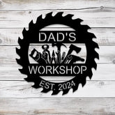 Personalized Mechanic Tools Metal Sign Dad Workshop Sign Custom Handyman Tools Sign Garage Sign Repair Tools Wall Art