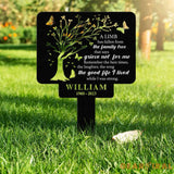 Personalized Memorial Stake Metal Tree Of Life Memorial Stake In Loving Memorial Remembrance Stake Sympathy Gift