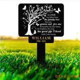 Personalized Memorial Stake Metal Tree Of Life Memorial Stake In Loving Memorial Remembrance Stake Sympathy Gift