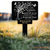 Personalized Memorial Stake Metal Tree Of Life Memorial Stake In Loving Memorial Remembrance Stake Sympathy Gift