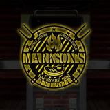 Personalized Metal Barbecue Wall Sign with Led Light Custom Grill Sign Barbecue Sign for Outdoor Large BBQ Sign