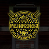 Personalized Metal Barbecue Wall Sign with Led Light Custom Grill Sign Barbecue Sign for Outdoor Large BBQ Sign
