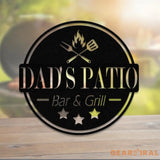 Personalized Metal BBQ Sign Led Light Metal Barbecue Sign Metal Bar and Grill Sign Custom Bar and Grill Sign Custom