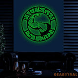 Personalized Metal Home Gym Metal Sign with Led Light Gym Wall Decor Metal Wall Decor Home Gym Decor Personalized Home
