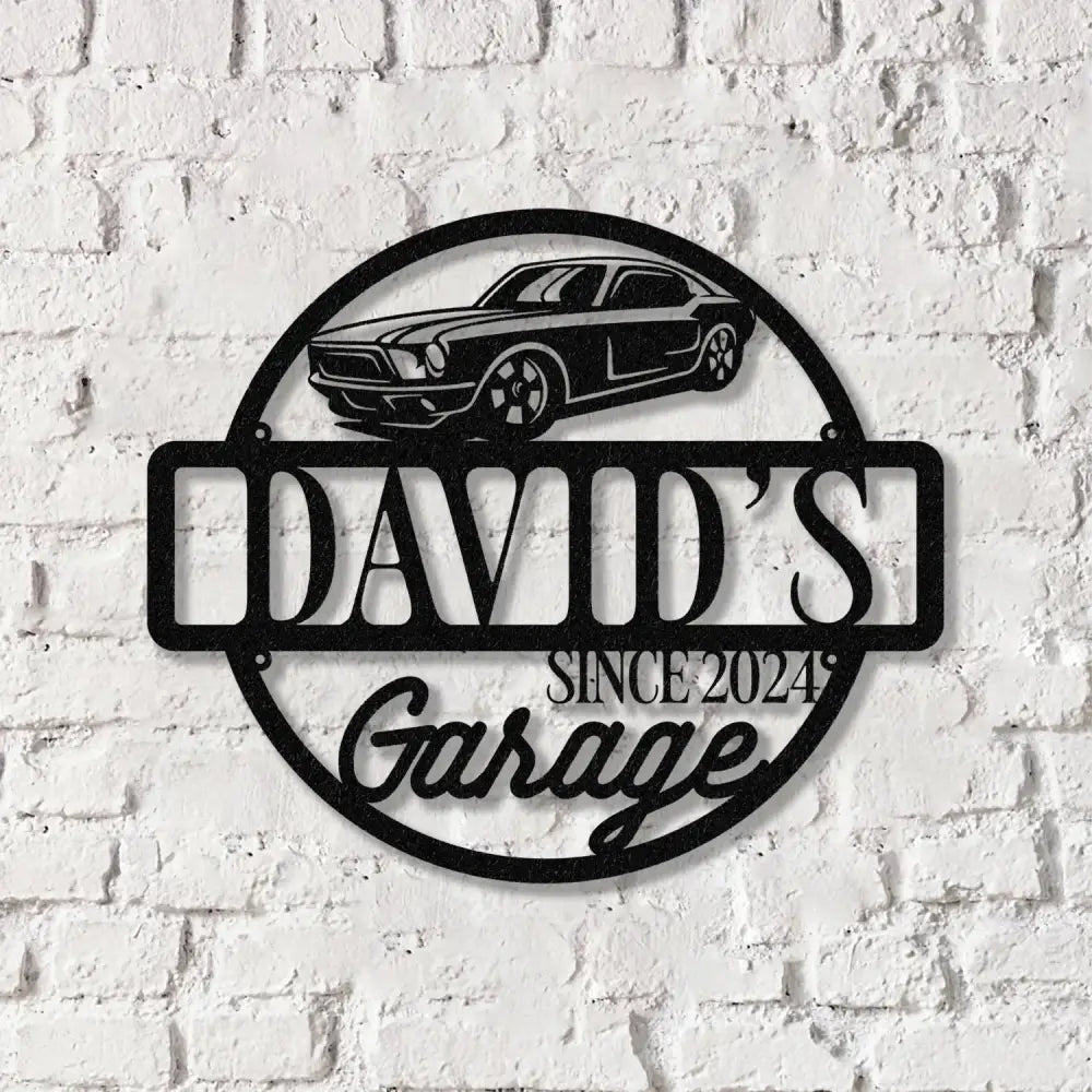 Personalized Metal Name Garage Sign Dad’s Workshop Metal Garage Sign Personalized Gift for Him - Gearviral