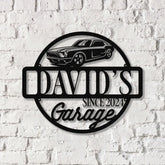 Personalized Metal Name Garage Sign Dad’s Workshop Metal Garage Sign Personalized Gift for Him - Gearviral