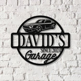 Personalized Metal Name Garage Sign Dad’s Workshop Metal Garage Sign Personalized Gift for Him - Gearviral