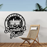 Personalized Metal Patio Sign with Led Lights Welcome to Our Patio Sign Custom Family Name Custom Family Last Name Sign