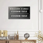 Personalized Metal Sign Metal Sign Family Bar and Grill Sign - Personalized Decor - Wall Art - Personalized Gifts