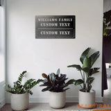 Personalized Metal Sign Metal Sign Family Bar and Grill Sign - Personalized Decor - Wall Art - Personalized Gifts