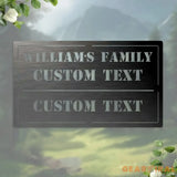 Personalized Metal Sign Metal Sign Family Bar and Grill Sign - Personalized Decor - Wall Art - Personalized Gifts