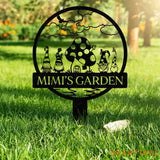 Personalized Mimi’s Garden Gnome Metal Sign Custom Gnome Gifts Garden Decor - Gearviral