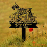 Personalized Miniature Schnauzer Mandala Garden Stake Zentangle Yard Art Dog Memorial Sign Outdoor Decor Pet Loss