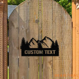 Personalized Moutain Family Name - Monogram Metal Sign - Custom Moutain Last Name Wall Hanging - Moutain Metal Decor