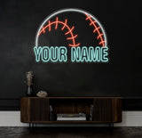 Personalized Name Baseball Neon Sign Kids Room Decor Gift for Baseball Player Coach Gifts For Baseball Lover Nursery