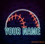 Personalized Name Baseball Neon Sign Kids Room Decor Gift for Baseball Player Coach Gifts For Baseball Lover Nursery