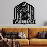 Personalized Name Police Sign for Home Metal Wall Art Police Officer Gifts for Men Police Gifts Metal Sign Police Badge