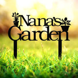 Personalized Nana Garden Sign With Stake Custom Vegetable Garden Stake Vegetables Sign Gardeners Gift Garden Decor Gift