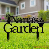 Personalized Nana Garden Sign With Stake Custom Vegetable Garden Stake Vegetables Sign Gardeners Gift Garden Decor Gift