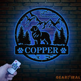 Personalized New Foundland Metal Sign Custom Dog Name Sign Dog Memorial Gift New Foundland Wall Decor Dog Lovers Wall