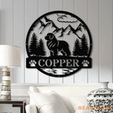 Personalized New Foundland Metal Sign Custom Dog Name Sign Dog Memorial Gift New Foundland Wall Decor Dog Lovers Wall