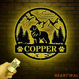 Personalized New Foundland Metal Sign Custom Dog Name Sign Dog Memorial Gift New Foundland Wall Decor Dog Lovers Wall