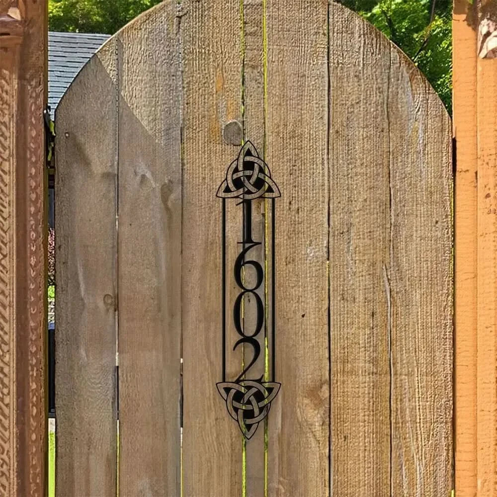 Personalized Number Address Metal Sign - Number Address Wall Decor - Personalize Number Address Metal Sign - Address