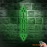 Personalized Number Address Metal Sign - Number Address Wall Decor - Personalize Number Address Metal Sign - Address