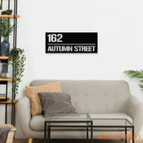 Personalized Number Metal Address Sign - Last Name Initial Hanging - Personalize Metal Led Sign - Address Number Sign