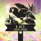 Personalized Parrot Memorial Stake - Parrot Loss - Sympathy Sign - Pet Grave Markers | GearViral