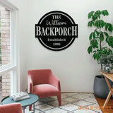 Personalized Patio Metal LED Sign - Custom Patio Welcome Sign - Personalize Patio Metal Sign - Patio Wall Decor