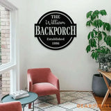 Personalized Patio Metal LED Sign - Custom Patio Welcome Sign - Personalize Patio Metal Sign - Patio Wall Decor