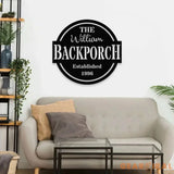 Personalized Patio Metal LED Sign - Custom Patio Welcome Sign - Personalize Patio Metal Sign - Patio Wall Decor