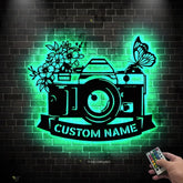 Personalized Photographer Metal Sign - Custom Camera Sign - Photo Studio Decor - Photographer Gift | GearViral