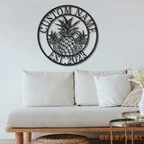 Personalized Pineapple Metal Sign - Pineapple Gift - Custom Pineapple sign - Pineapple Sign | GearViral