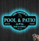 Personalized Pool & Patio Sign - Custom Pool Sign - Backyard Pool Decor - Swimming Pool Decor | GearViral