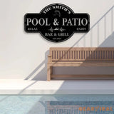 Personalized Pool & Patio Sign - Custom Pool Sign - Backyard Pool Decor - Swimming Pool Decor | GearViral