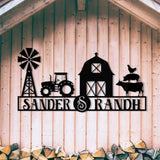 Personalized Ranch Entrance Signs Custom Metal Farm Sign Large Ranch Gate Signs Farm Signs with Family Name Metal Farm