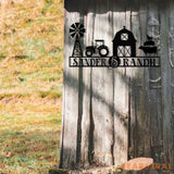 Personalized Ranch Entrance Signs Custom Metal Farm Sign Large Ranch Gate Signs Farm Signs with Family Name Metal Farm