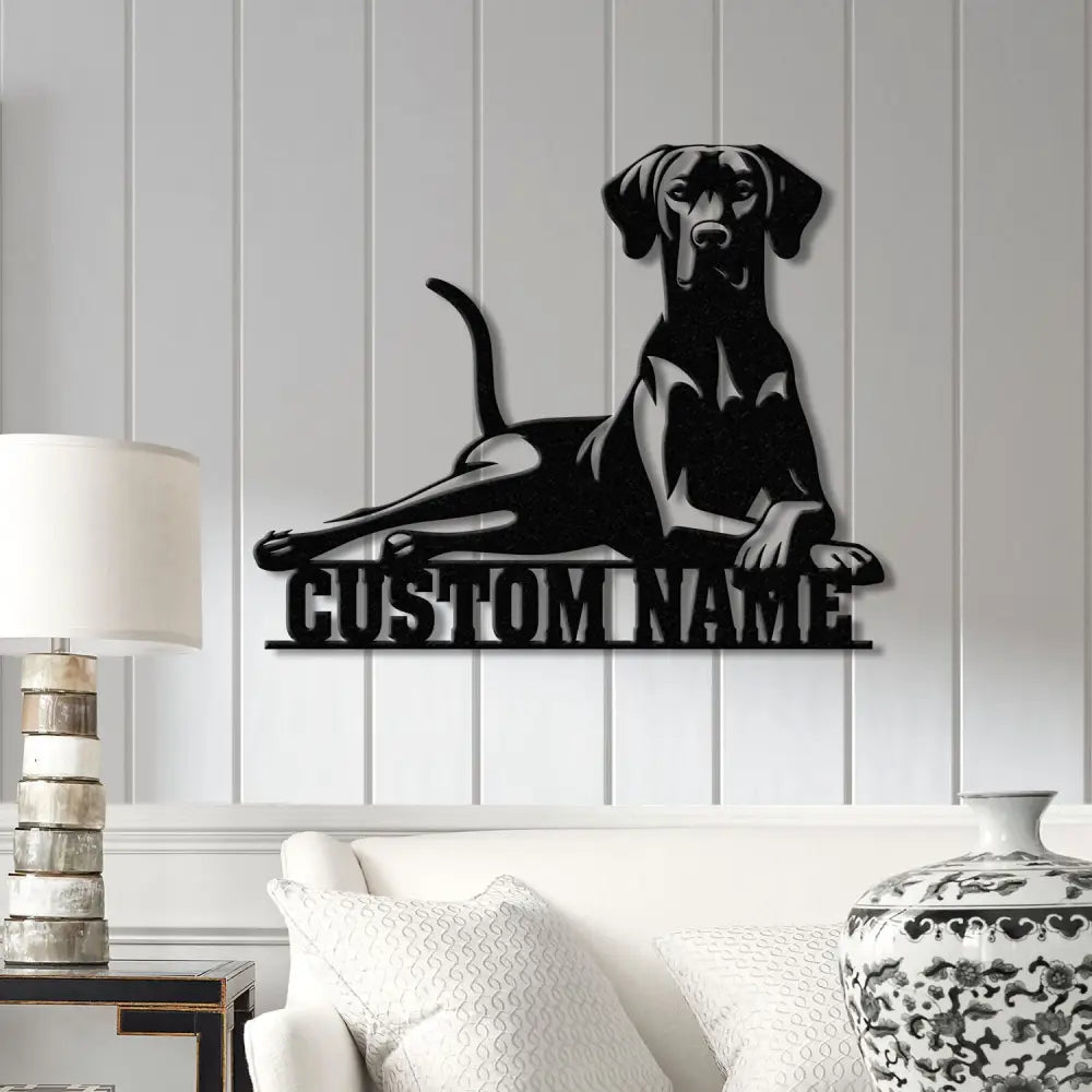 Personalized Rhodesian Ridgeback Dog Metal Wall Art Custom Name Sign Rhodesian Ridgeback Room Decor Unique Home Decor